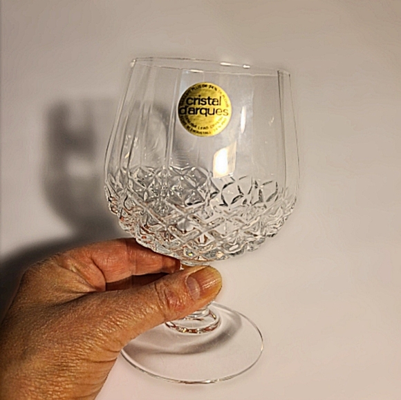 *NWOT Cristal D'Arques Longchamp Brandy/Cognac Snifters Glasses set of 4 - Picture 3 of 3
